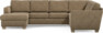 Friday - Hörnsoffa, 3+2-sits med schäslong vänster - Brun