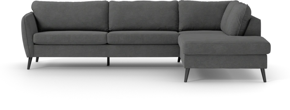 County - 2,5-sits soffa med divan höger - Grå