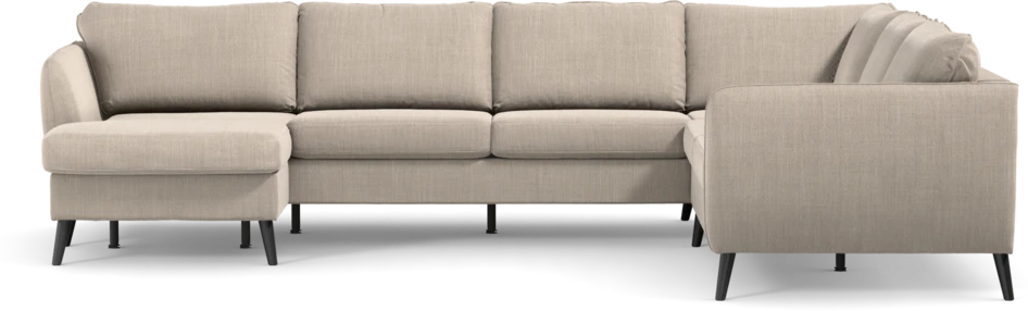 County - Hörnsoffa, 3+2-sits med schäslong vänster - Beige