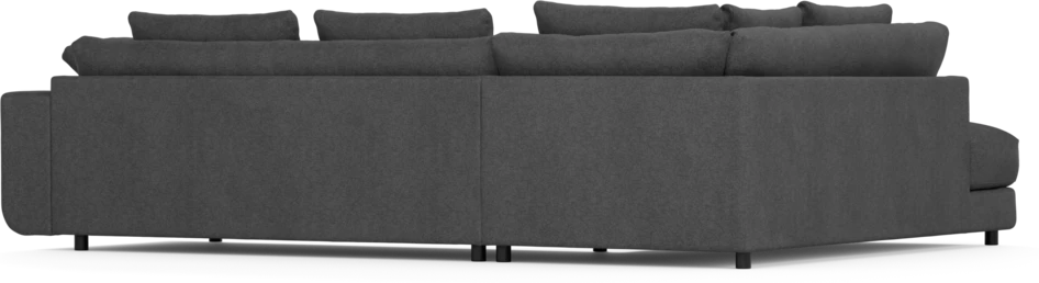 Amie - 3-sits med divan vänster - Svart