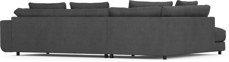 Amie - 3-sits med divan vänster - Svart