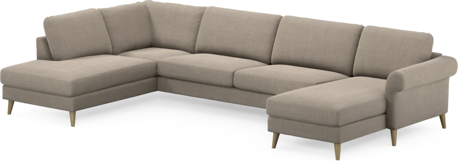 Bridge - 3-sits soffa med divan vänster och schäslong höger - Beige