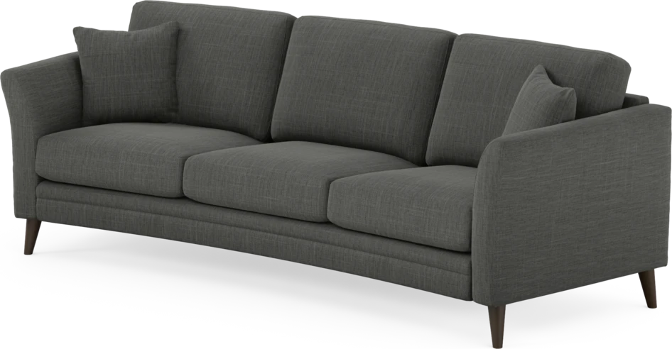 Eden - 3-sits soffa svängd - Grå