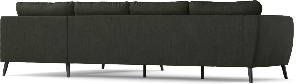 County - 3-sits soffa med divan höger - Grön