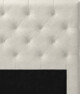 Delux Pikerad Låg - Sänggavel, 90-210 cm - Beige
