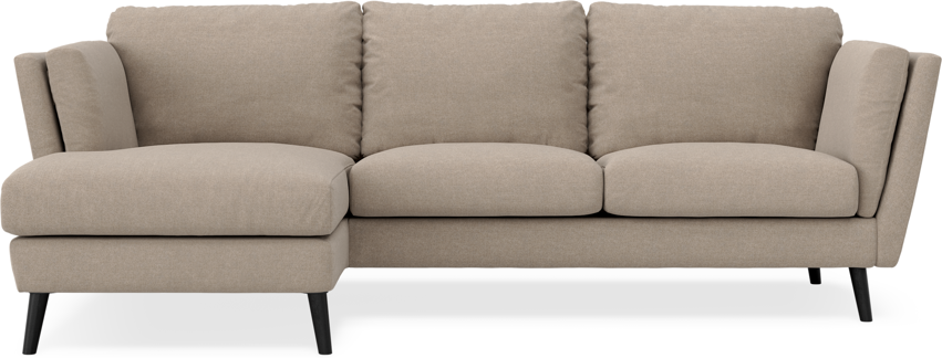 Madison Lux - 2-sits soffa med schäslong vänster - Beige