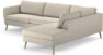 County - 2,5-sits soffa med divan höger - Beige