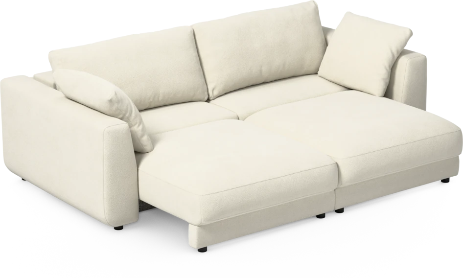 Amie - Bäddsoffa 3-sits - Vit