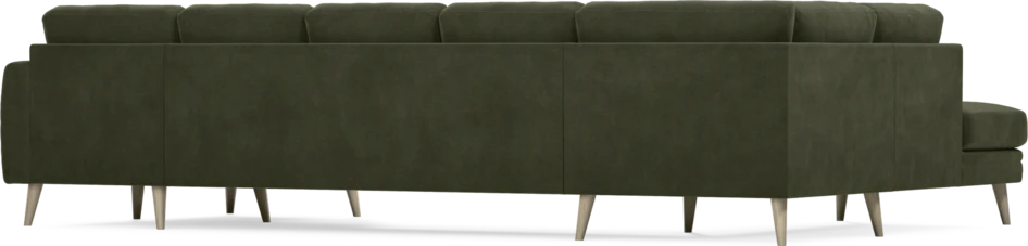 Eden - 3-sits soffa med divan vänster och schäslong höger - Grön