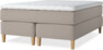 Delux Exclusive - Kontinentalsäng, dubbelsäng med bäddmadrass - Beige