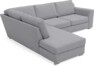 Friday - 2,5-sits soffa med divan vänster - Grå