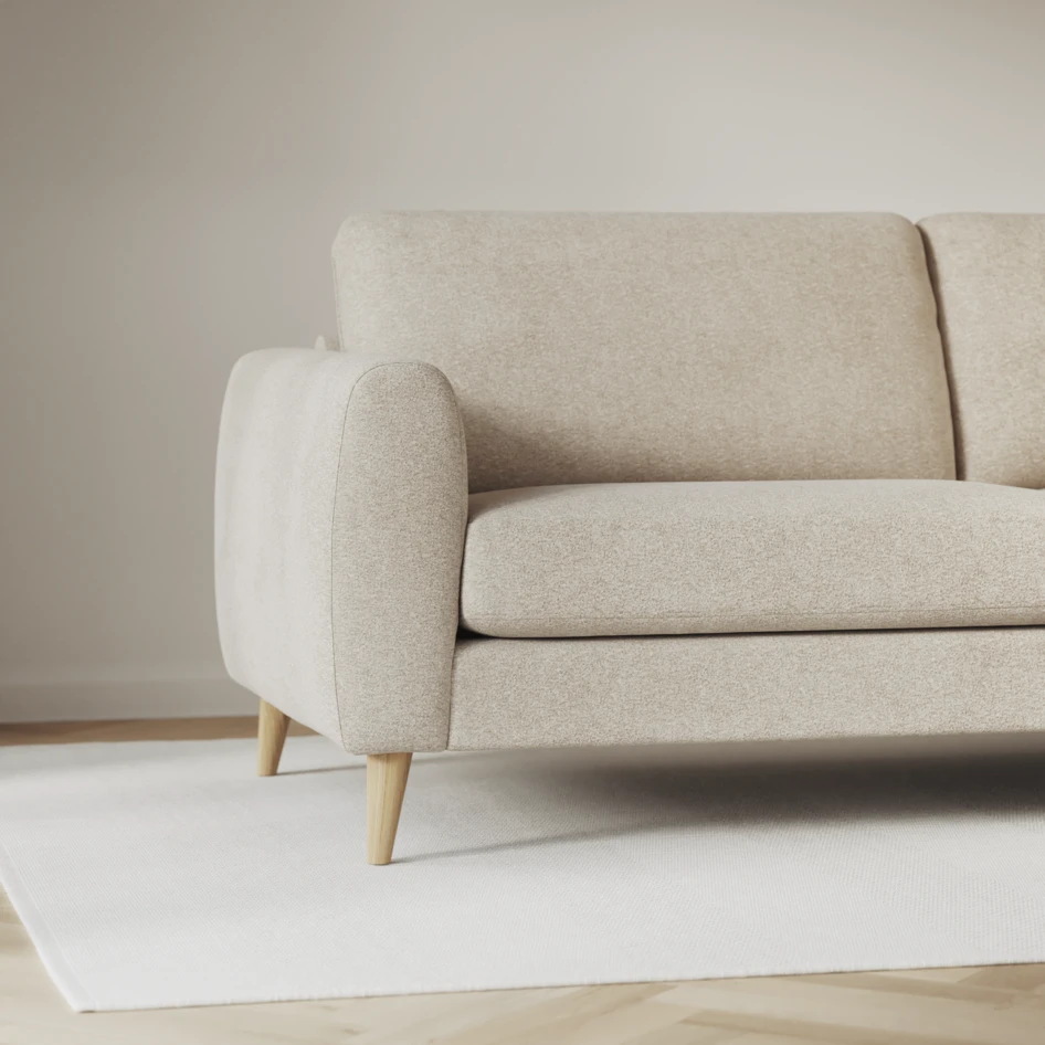 Bridge - 3-sits soffa med divan vänster och schäslong höger - Beige