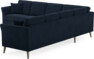 Eden - Hörnsoffa, 3+3-sits - Blå