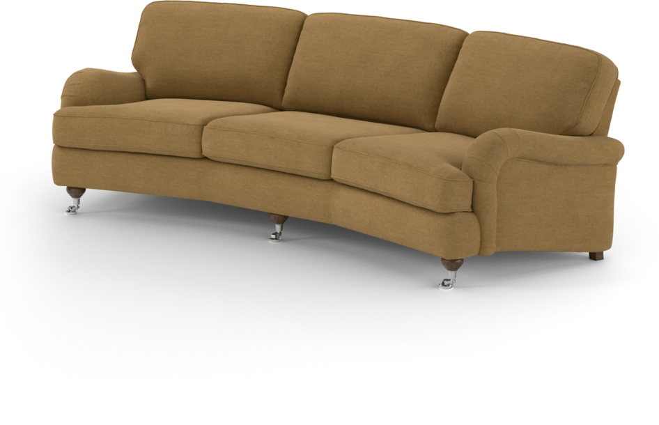 Oxford - 3-sits soffa svängd - Gul