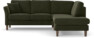 Eden - 2-sits soffa med divan - Grön