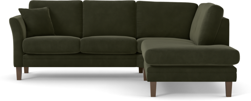 Eden - 2-sits soffa med divan - Grön
