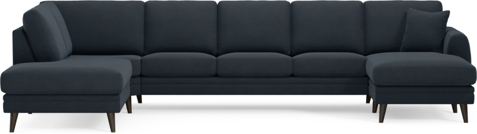 Eden - 3-sits soffa med divan vänster och schäslong höger - Blå