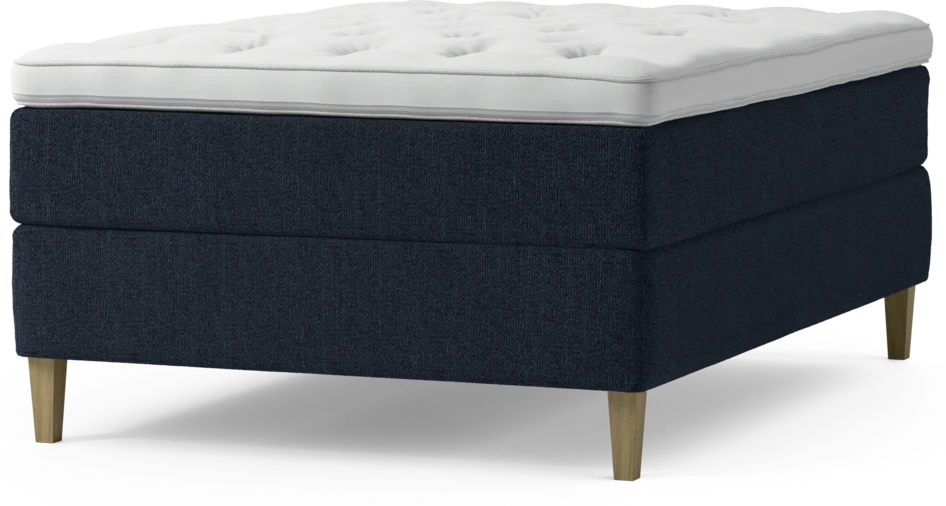 Delux Exclusive - Kontinentalsäng, enkelsäng 140 cm med bäddmadrass och sängben