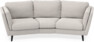 Madison - 3-sits soffa svängd, 70 cm - Grå