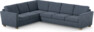 Friday - Hörnsoffa, 2+3-sits - Blå