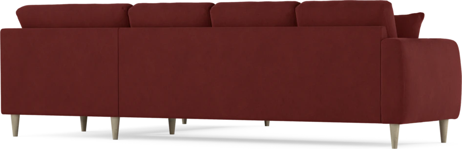 Eden - Hörnsoffa, 3+2-sits - Röd