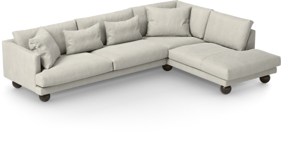 Harper - 3-sits soffa med divan höger - Beige
