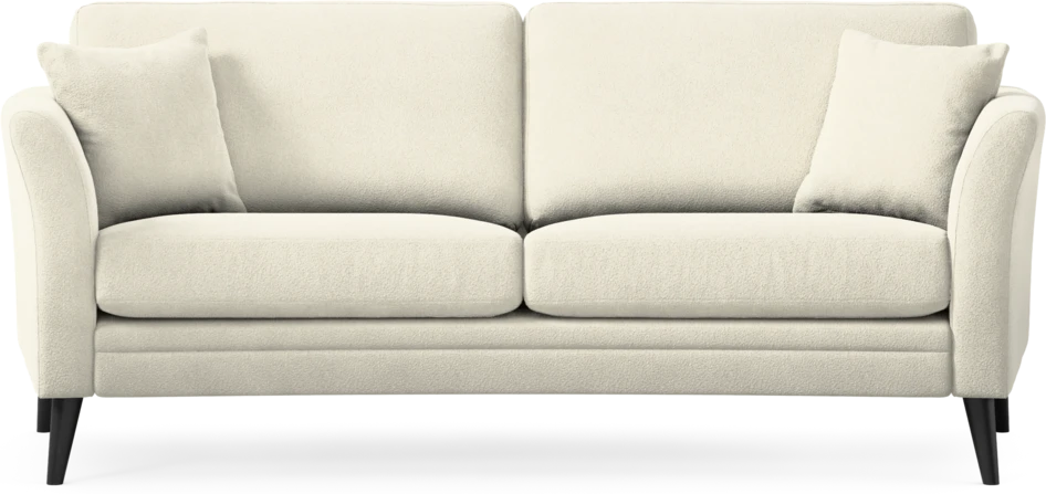 Eden - 2,5-sits soffa svängd - Vit