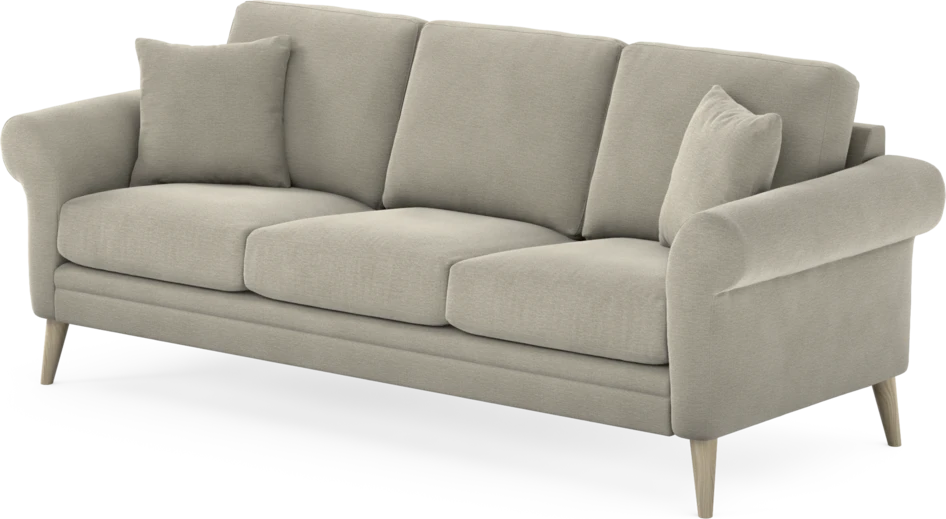 Eden - 3-sits soffa - Brun