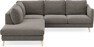 Madison - 2-sits soffa med divan vänster - Grå