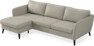 County - 3-sits soffa med flyttbar schäslong - Grå