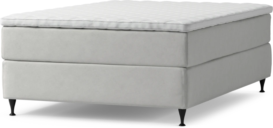 Delux Exclusive - Kontinentalsäng, enkelsäng 140 cm med bäddmadrass och sängben