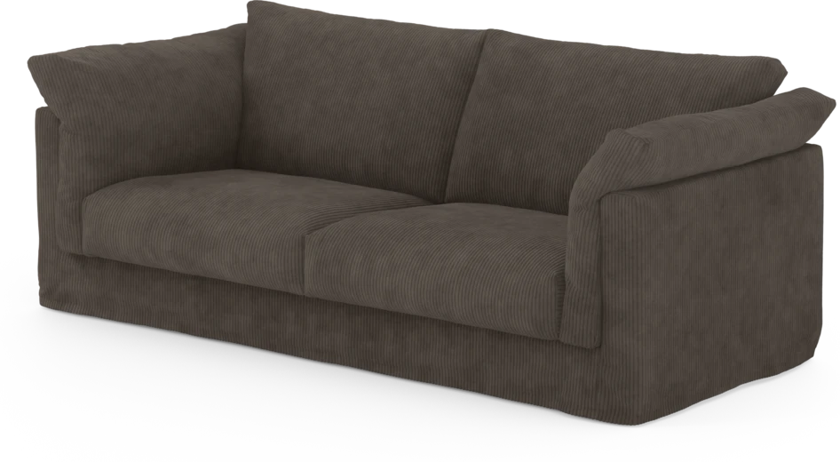 Cherrie - 2,5-sits soffa med kappa - Brun