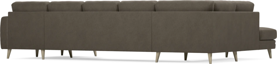 Eden - 3-sits soffa med divan vänster och schäslong höger - Brun