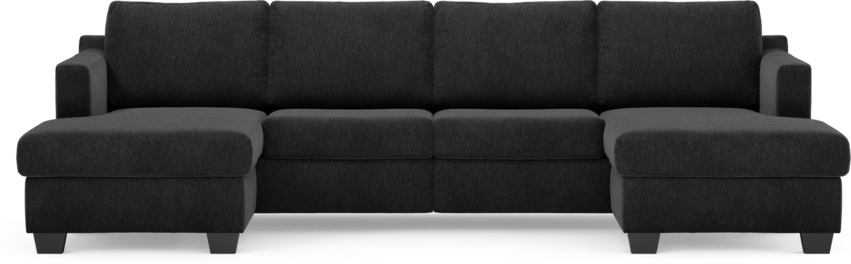 Friday - 2-sits soffa med två schäslonger - Blå