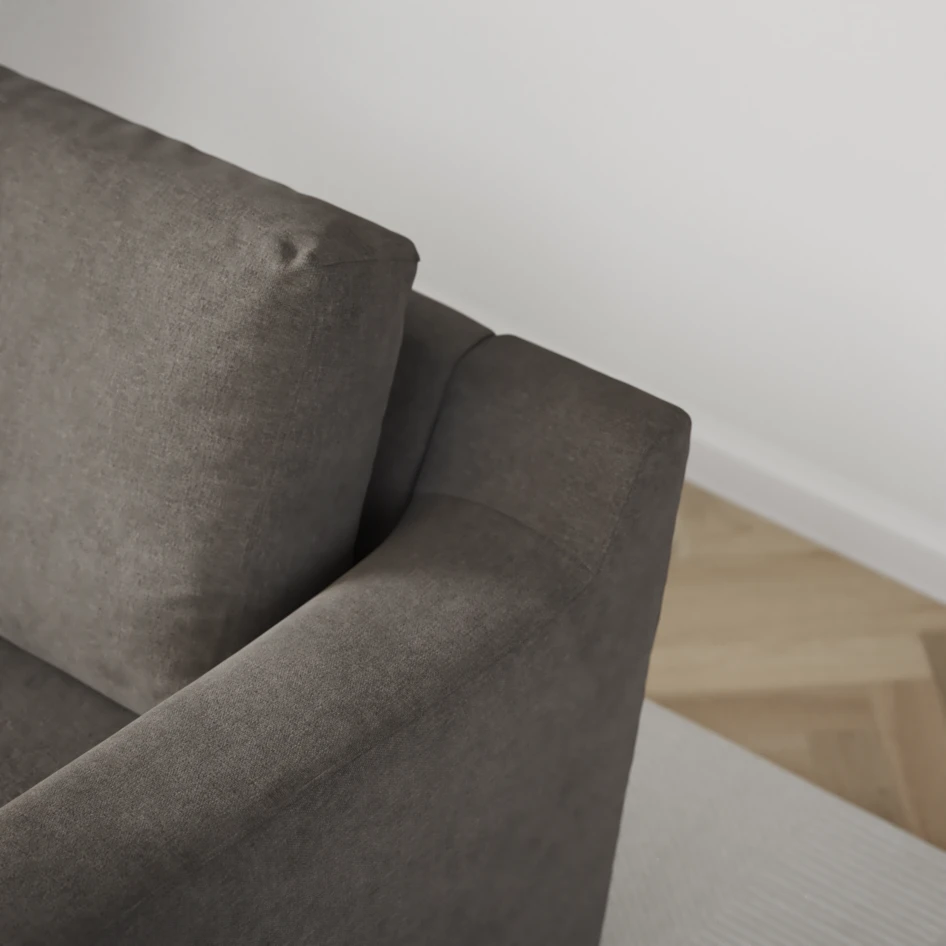 Friday - Hörnsoffa, 3+2-sits med schäslong vänster - Grå