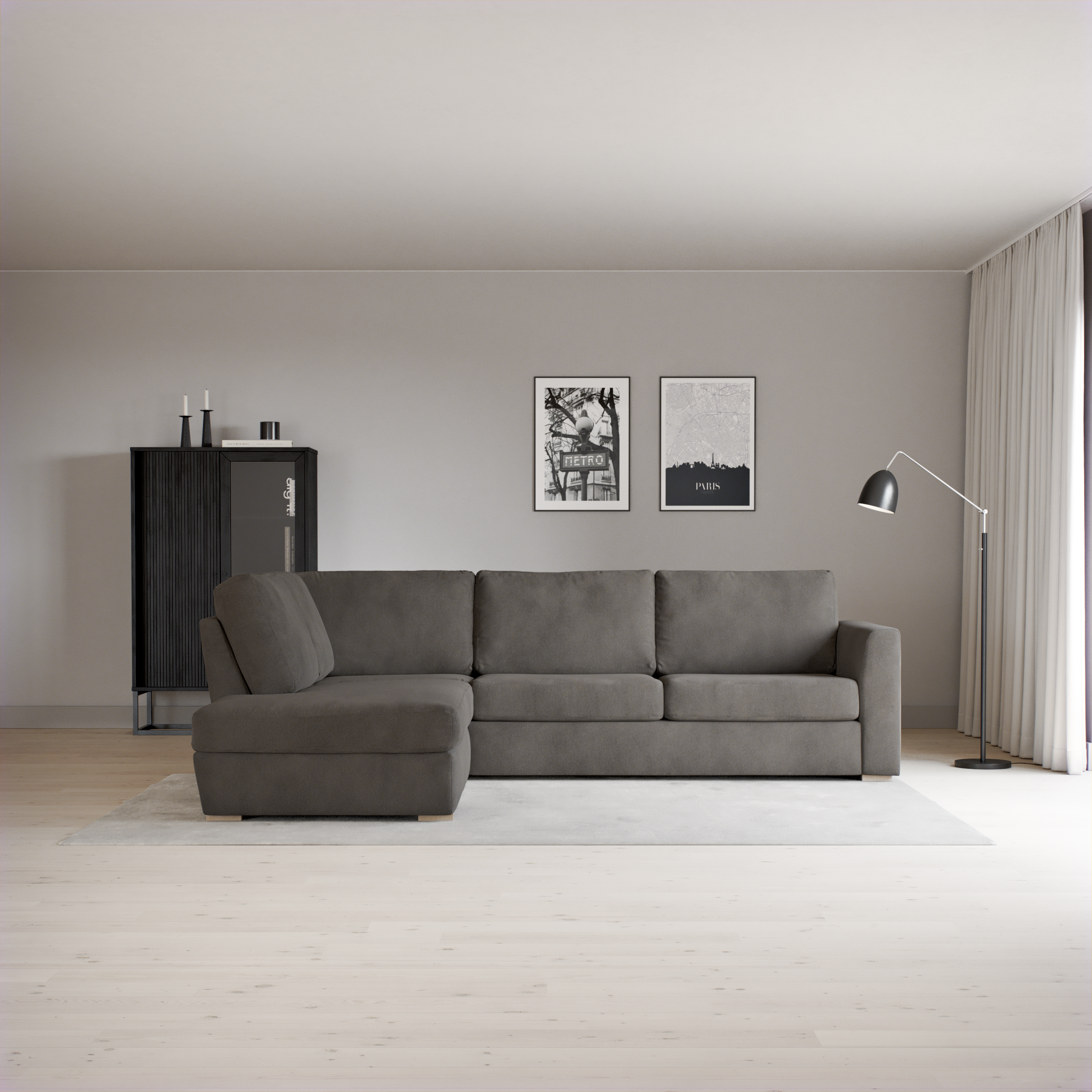 Friday - 2,5-sits soffa med divan vänster - inspiration