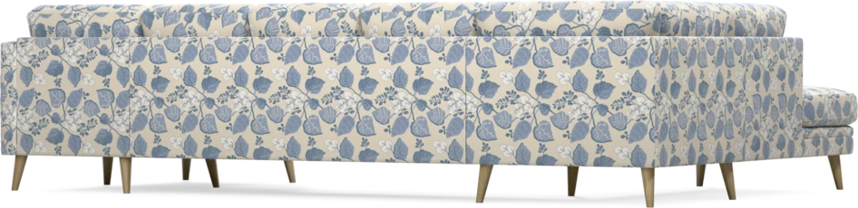 Eden - 3-sits soffa med divan vänster och schäslong höger - Flerfärgad