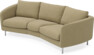 Madison - 3-sits soffa svängd, 70 cm - Gul