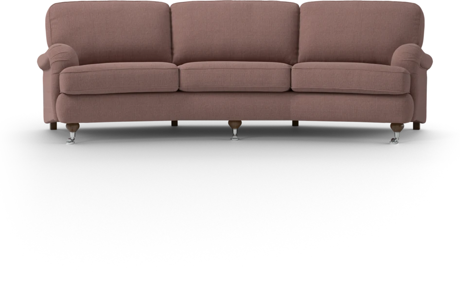 Oxford - 3-sits soffa svängd - Rosa