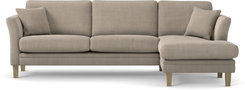 Eden - 2,5-sits soffa med schäslong - Beige