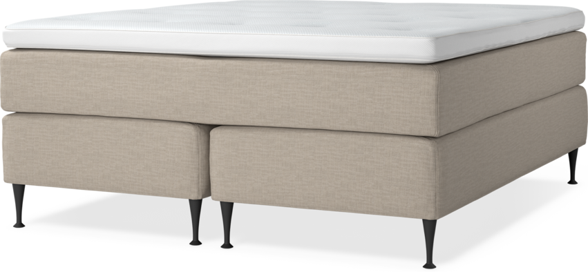 Delux Dream - Kontinentalsäng, dubbelsäng med bäddmadrass - Beige