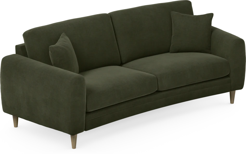 Eden - 2,5-sits soffa svängd - Grön