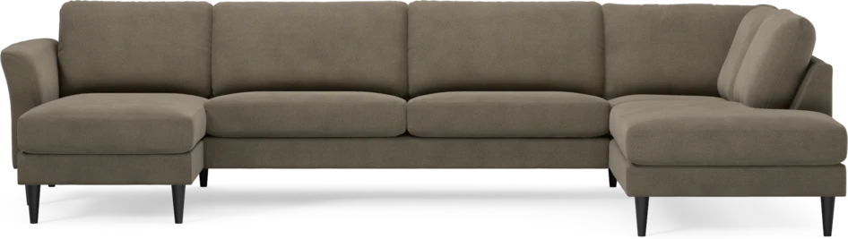 Bridge - 3-sits soffa med schäslong vänster och divan höger - Beige