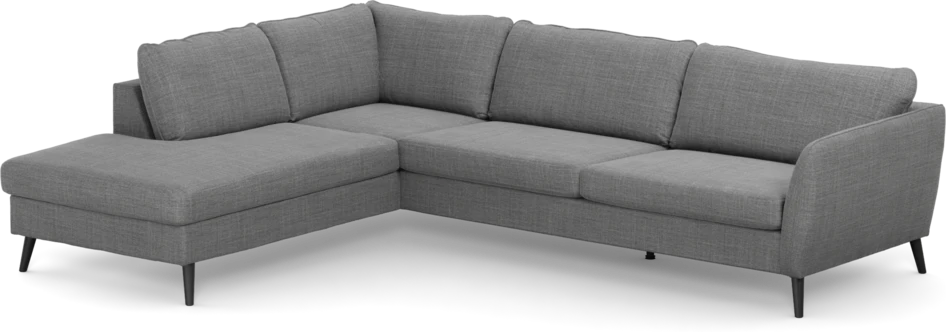County - 2,5-sits soffa med divan vänster - Grå