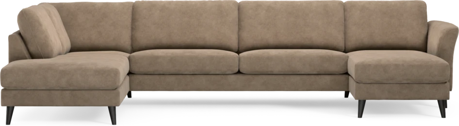 Bridge - 3-sits soffa med divan vänster och schäslong höger - Beige
