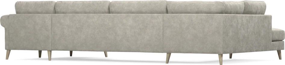 Bridge - 3-sits soffa med divan vänster och schäslong höger - Grå