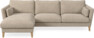 Winston - 3-sits soffa med schäslong, vändbar - Beige