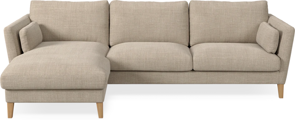 Winston - 3-sits soffa med schäslong, vändbar - Beige