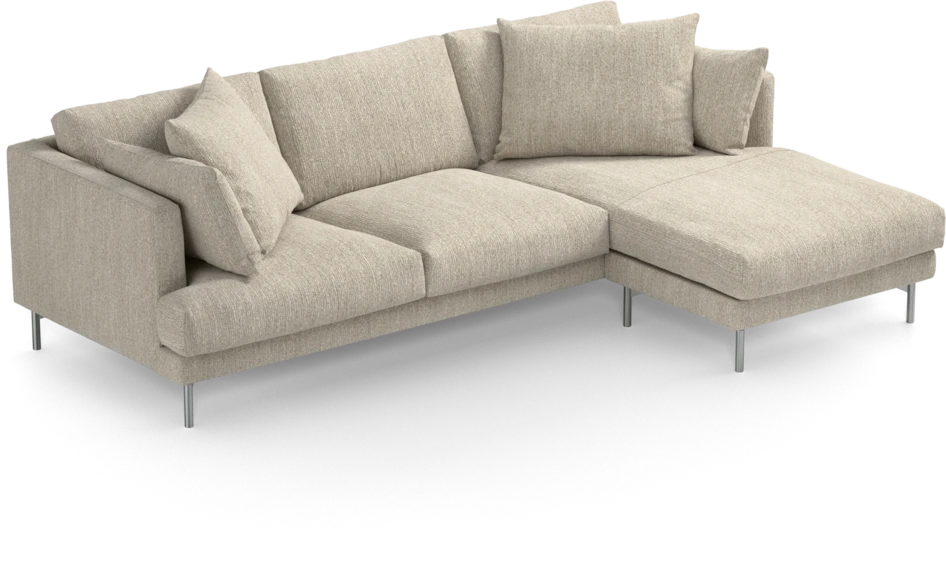 Harper - 4-sits med schäslong höger  - Beige