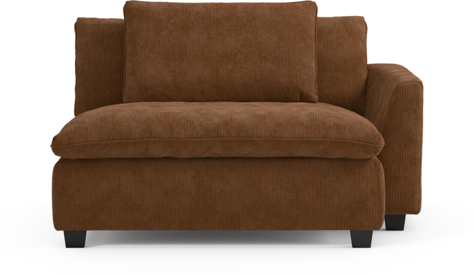 Bellora - Schäslong XL med armstöd höger - Brun